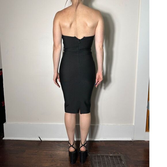 FASHIONNOVA Sweetest Heart Embellished Midi Dress Black Size Small NWT - Picture 8 of 9